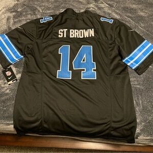 Men’s Detroit Lions St. Brown Jersey